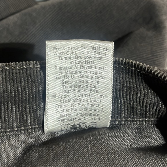 Current Elliott The Soho‎ Zip Stiletto Corduroy Pants in Gunmetal Size 28 - Picture 9 of 9